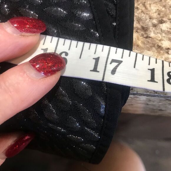 Loft Petite Size 00P Metallic Mini Skirt Black - Picture 5 of 8